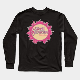 World Showcase Compass Pink Long Sleeve T-Shirt